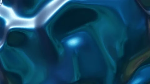 Psychedelic blue waves. Abstract screensaver Stock Footage 164896295
