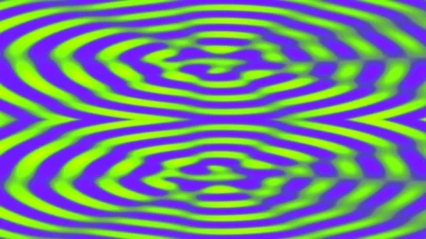 Psychedelic blue yellow wave pattern background for abstract motion design Stock Footage 337576134