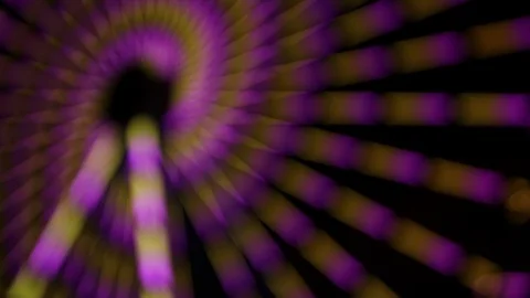 Psychedelic blurred lights on ferris wheel Stock Footage 119766966
