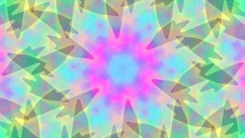 Psychedelic bokeh background of glowing neon liquid colors and patterns Stock Footage 339792702