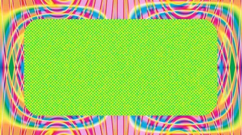 Psychedelic Border Stock Illustration