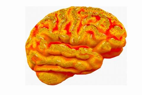 Psychedelic brain Stock Illustration