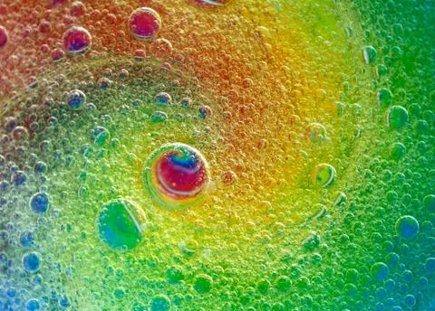 Psychedelic bubble spiral Stock Photos