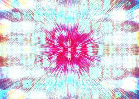 Psychedelic Burst Stock Illustration