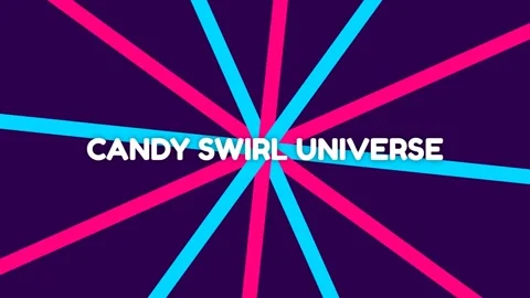 Psychedelic Candy Swirl Universe: Vibrant Abstract Geometric Pattern Backdrop Video stock 337655851