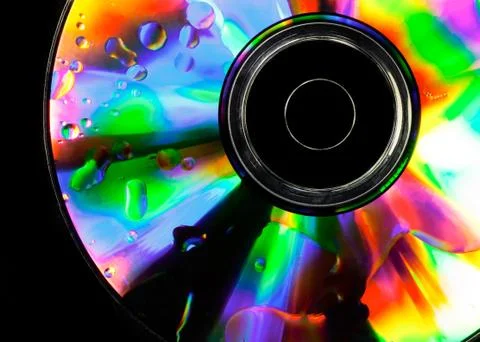 Psychedelic CD Stock Photos