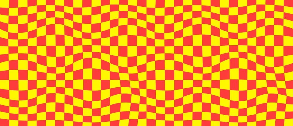 Psychedelic checkerboard pattern Stock Illustration