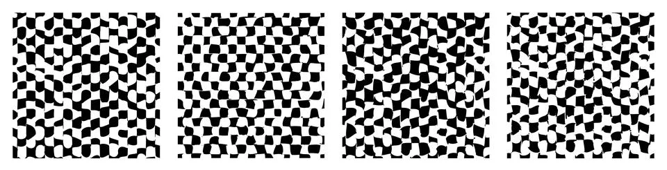 Psychedelic checkerboard pattern Stock Illustration