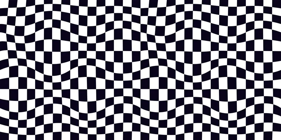 Psychedelic checkerboard pattern Stock Illustration
