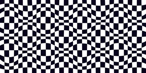 Psychedelic checkerboard pattern Stock Illustration