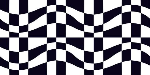 Psychedelic checkerboard pattern Stock Illustration