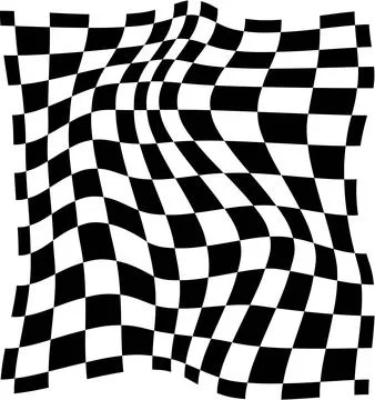 Psychedelic checkerboard pattern Stock Illustration