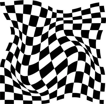 Psychedelic checkerboard pattern Stock Illustration