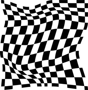 Psychedelic checkerboard pattern Stock Illustration