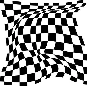 Psychedelic checkerboard pattern Stock Illustration