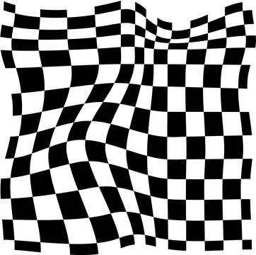 Psychedelic checkerboard pattern Stock Illustration