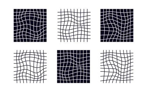 Psychedelic checkerboard pattern Stock Illustration