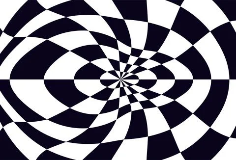Psychedelic checkerboard pattern Stock Illustration