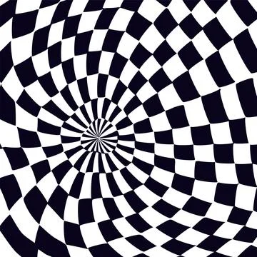 Psychedelic checkerboard pattern 스톡 일러스트