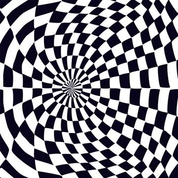 Psychedelic checkerboard pattern 스톡 일러스트