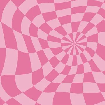Psychedelic checkerboard poster Stock Illustration
