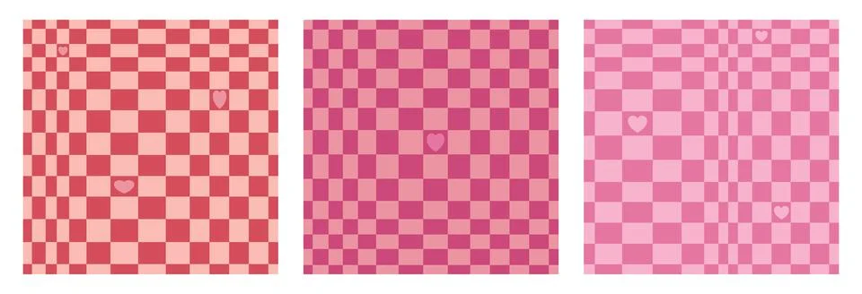 Psychedelic checkerboard poster Stock Illustration