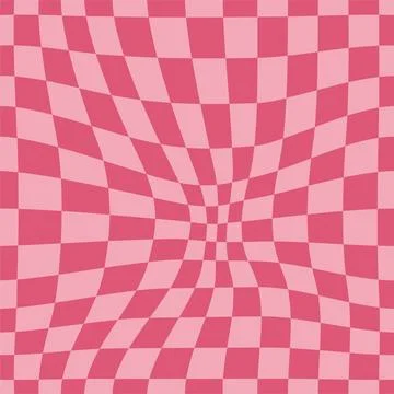 Psychedelic checkerboard poster Illustrazione stock
