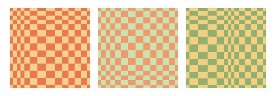 Psychedelic checkerboard poster Stock Illustration