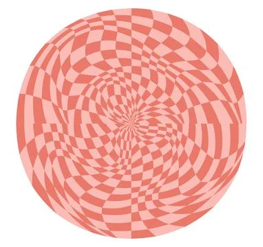Psychedelic checkerboard poster Illustrazione stock