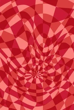 Psychedelic checkerboard poster Stock Illustration