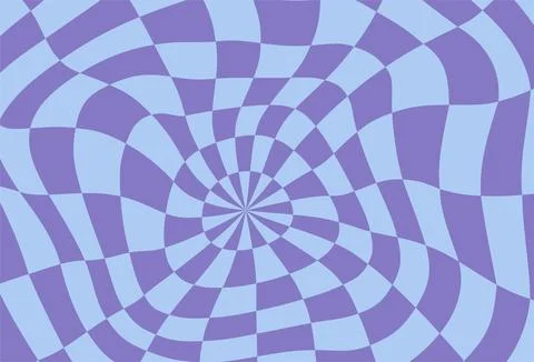 Psychedelic checkerboard poster Stock Illustration