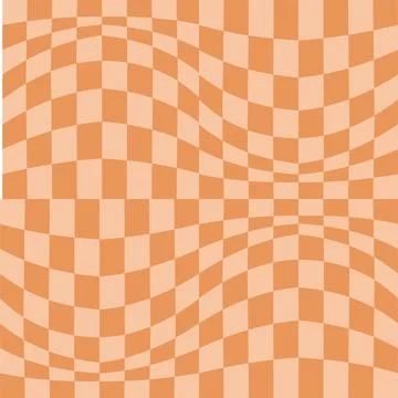 Psychedelic checkerboard poster Stock Illustration