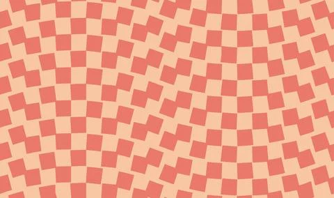 Psychedelic checkerboard poster Stock Illustration