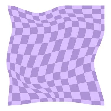 Psychedelic checkerboard poster Stock Illustration