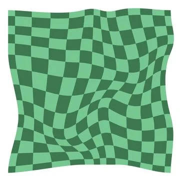 Psychedelic checkerboard poster Stock Illustration