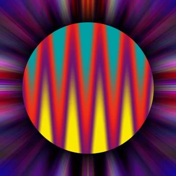 Psychedelic Circle Illustrazione stock