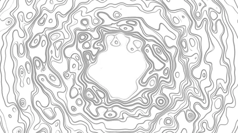 Psychedelic Circular Ripple 4 Stock Footage 90022966