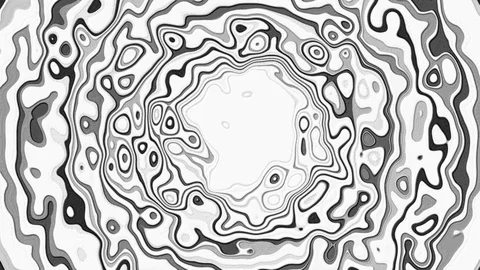 Psychedelic Circular Ripple 7 Stock-Footage 90045354