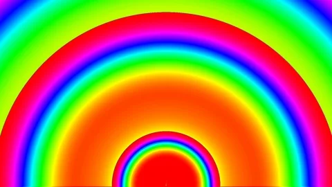 Psychedelic Color Arch Circles Burst VJ Background 2 Stock Footage 85640109