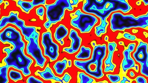 Psychedelic Color Ink Waves Loop Stock Footage 240325832