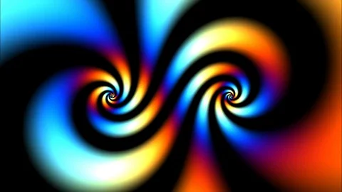 Psychedelic color swirl Video stock 77483274