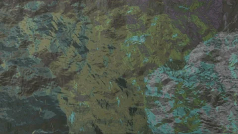 Psychedelic Colored Water Waves Slowly Changing Abstract Background Stock Footage 120770608