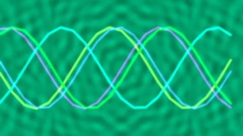 Psychedelic colorful abstract wave pattern for vibrant motion background an.. Stock Footage 337655179