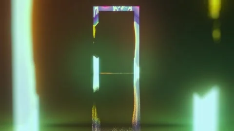 Psychedelic colorful blinking gateway. Passage to subconsciousness. Video Stock Footage 249626509