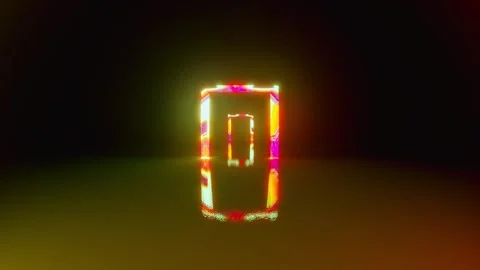 Psychedelic colorful blinking gateway. Passage to subconsciousness. Video Stock Footage 249626536