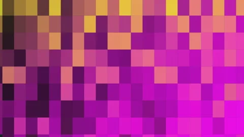 Psychedelic Colorful Blocks Squares Pulsing Stock Footage 205006852