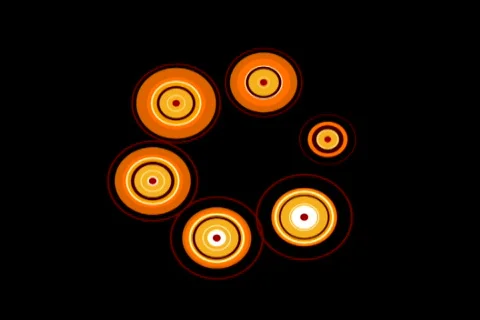 Psychedelic colorful discs Video stock 562551