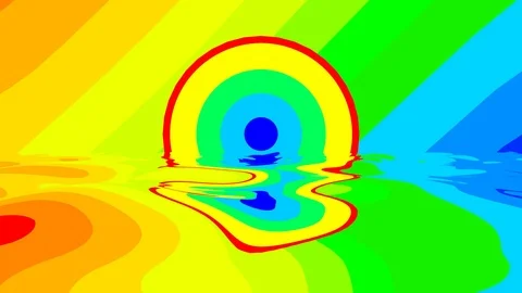 Psychedelic Colorful Liquid Plasma Stock Footage 96001641