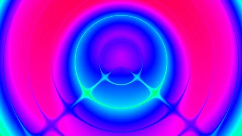 Psychedelic Colorful Pulse Burst Circle Radio Abstract VJ Motion Background 3 Stock Footage 100285082