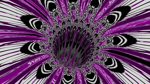 Psychedelic colorful tunnel with texture. Hypnotic vortex background. 库存影片 140321445